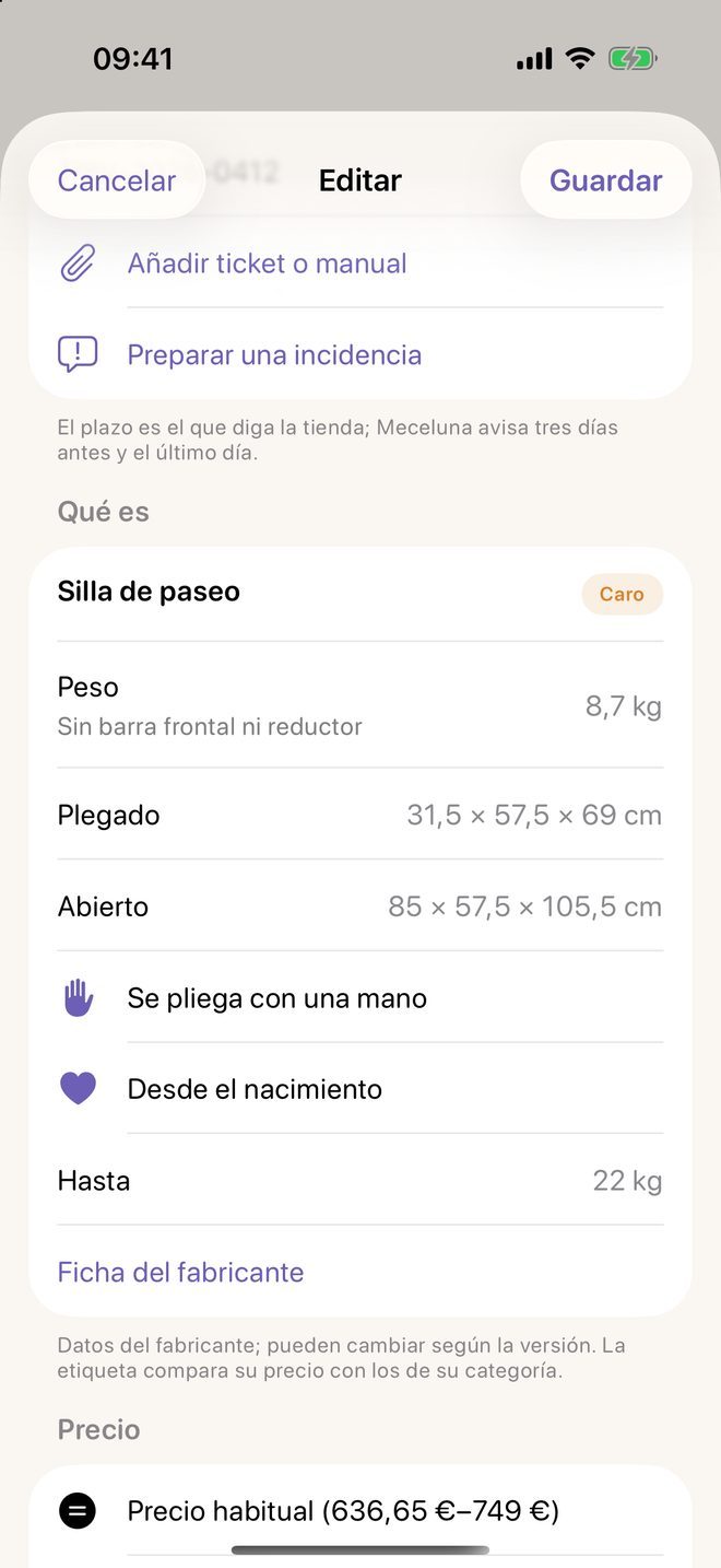 El plazo de devolución, el número de serie, el ticket y una incidencia preparada