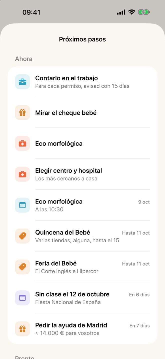 Los próximos pasos del embarazo en Meceluna: avisar en el trabajo, cheque bebé y ecografía morfológica